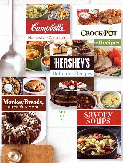 #M2491 Branded Cookbooks 5 Book Set