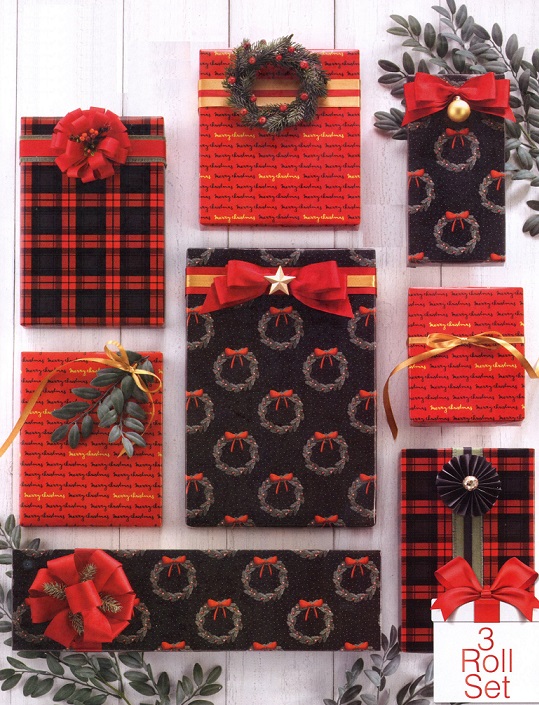 #M2631 Yuletide Elegance Gift Wrap Triple Roll 