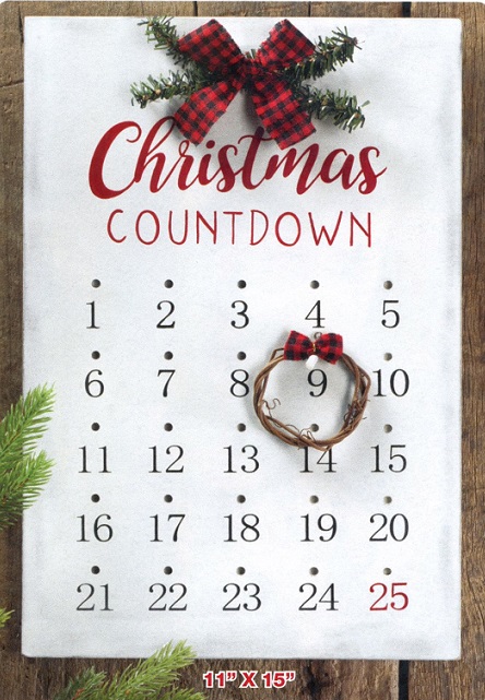 #M3639 Christmas Countdown Calendar
