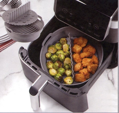 #M3798 Air Fryer Liner W/Dividers Set of 2