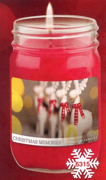 #M6315 Christmas Memories 12oz Jar Candle 