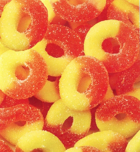 #M7230 Sour Peach Rings One Pound